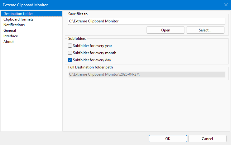 Clipboard saver for Windows